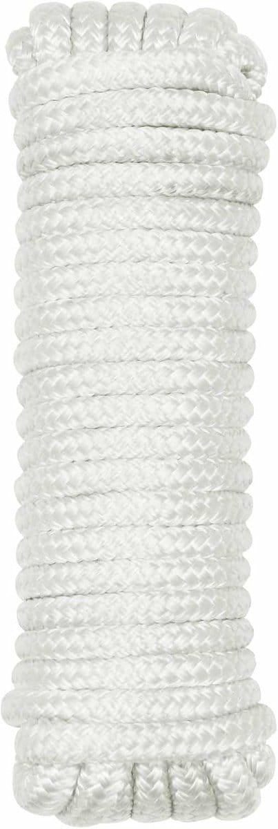 Boottouw Polyester - Bevestigingstouw - Zeil en Bevestig - UV en Hittebestendig - 15 Meter - Wit