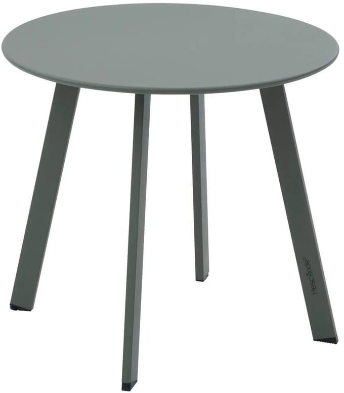 Ronde bijzettafel voor in de tuin van staal met uitlopende poten SAONA