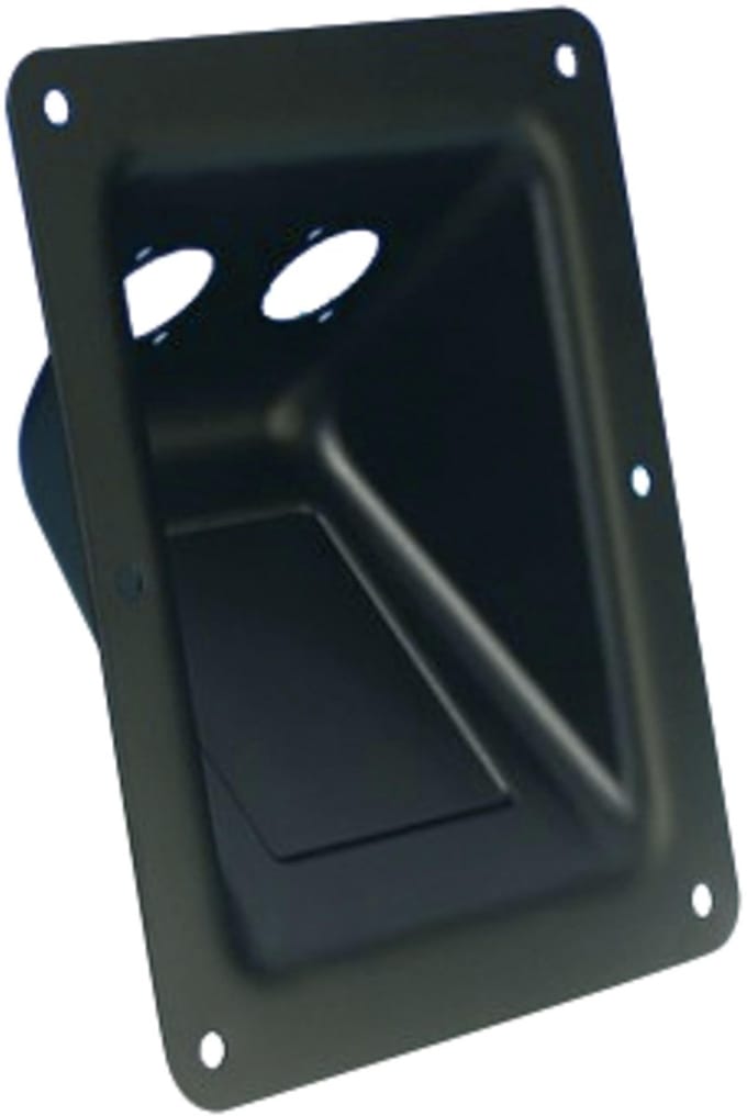 Adam Hall 87160 Schaal zwart voor 2 XLR- of Speakon-chassisdelen