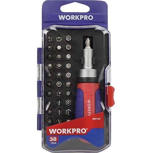 WorkPro Universeel Ratelbitset Ratelschroevendraaier