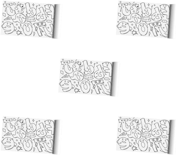 Grote Kleurplaten Papierrol - Kleurpapier Set - Kinderen Creatief Bezig Houden - Met Scheurlijn - 30 cm x 300 cm