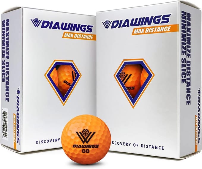 Golfballen - Afstand ballen - Maximale afstand - Lage spin - 12 stuks - Oranje