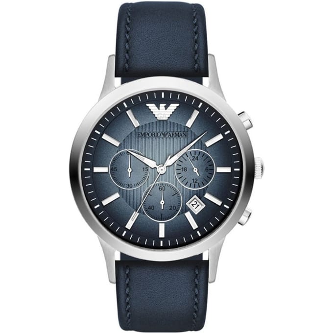 Emporio Armani Renato Mannen Horloge Blauw AR2473