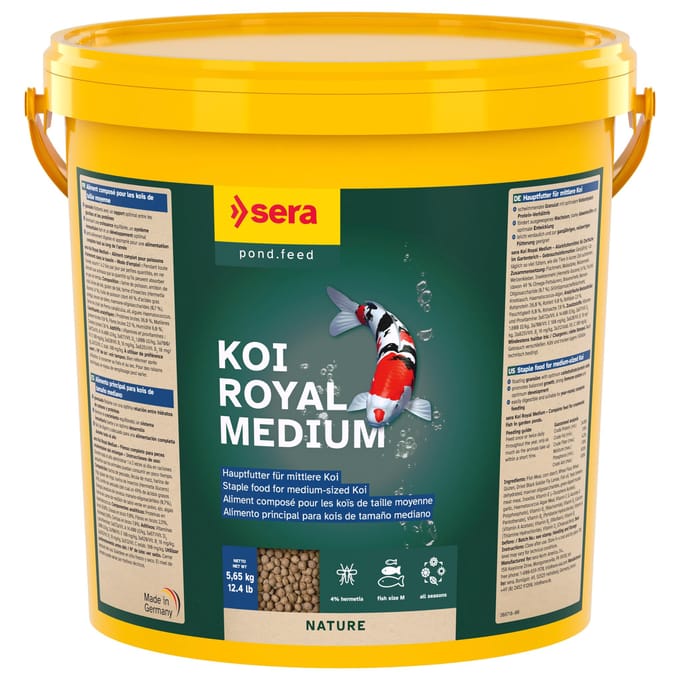 21 L Koi Royal Medium Granulaat Sera Hoofdvoer voor Koikarpers