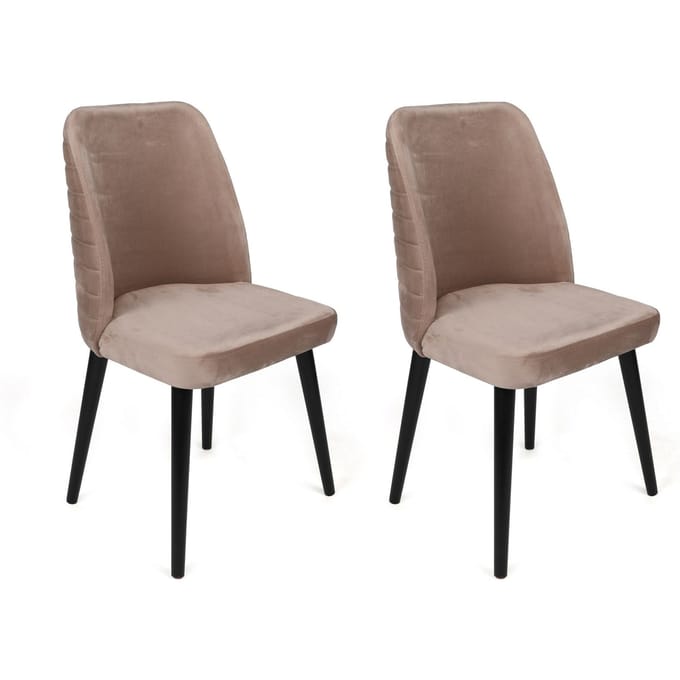 Set van 2 eetkamerstoelen Tulin velvet | Atelier Del Sofa
