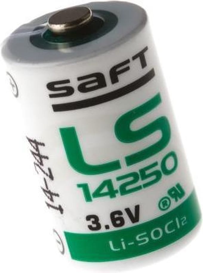 Saft LS14250 - TL2150 - 1/2 AA 3,6V Lithium Batterij