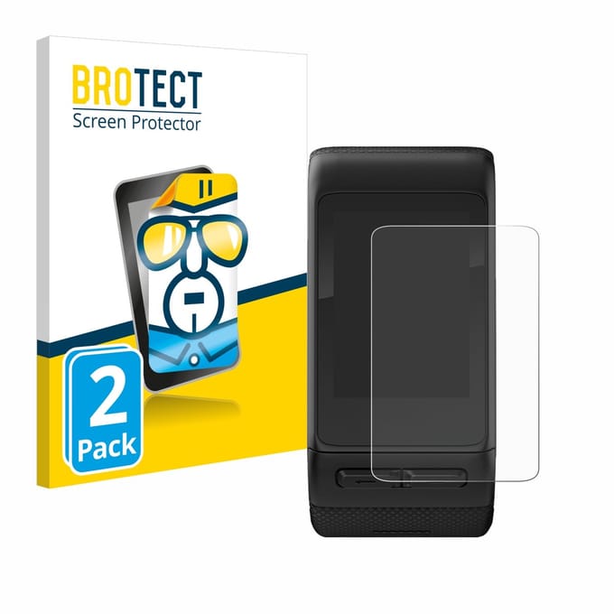 BROTECT - Screenprotector voor Garmin vivoactive HR - Folie Beschermfolie transparant 2 Stuks