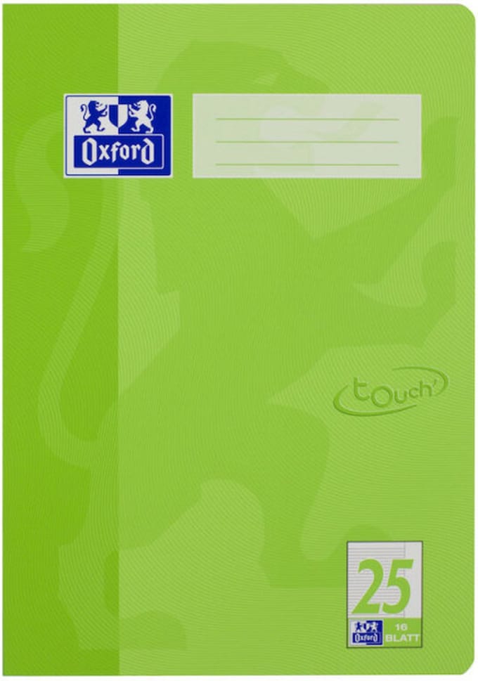 Oxford 400104440 schrijfblok & schrift Groen A4