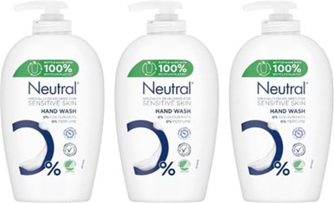 Neutral - Handzeep - Hand Wash - Sensitive Skin - 250ml x 3