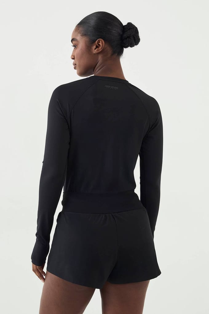 Dames DSGN Studio Wrap Taille Hardloopshort | Black | Maat: XS