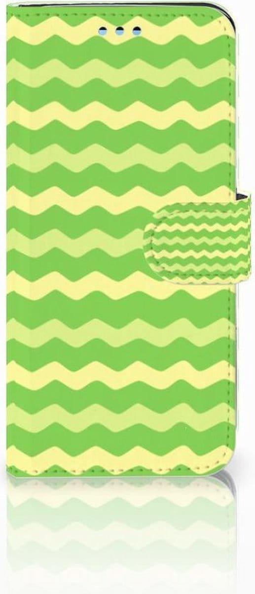 Samsung Galaxy S9 Telefoon Hoesje Waves Green