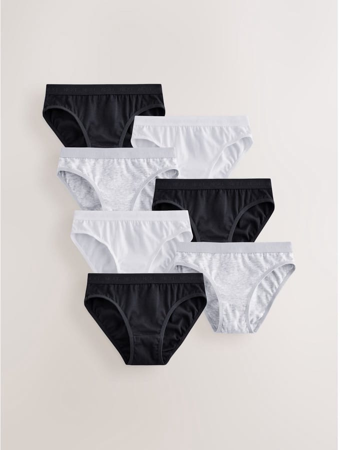 Next - Meisjes - Verpakking van 7 bikinibroekjes - Zwart