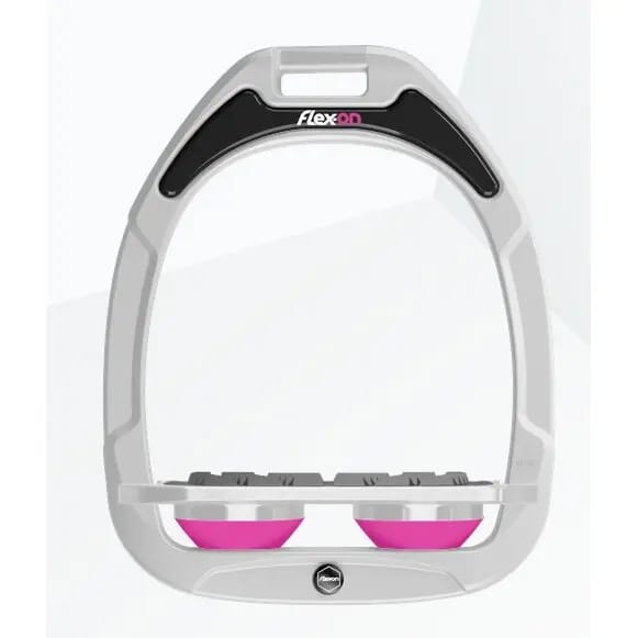 Plat Grip Witte/Grijze/Roze Beugels Flex-On Green Composite