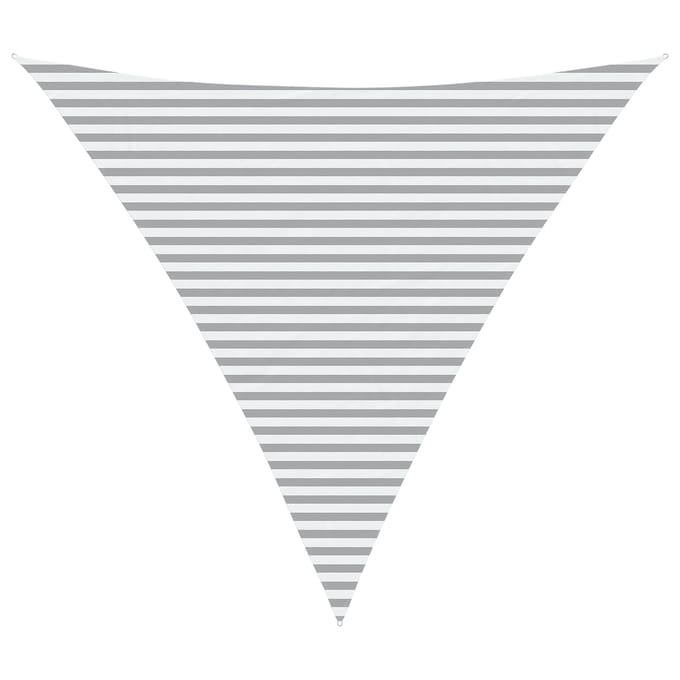 vidaXL - Zonneschaduw - Lichtgrijs - en - wit - 5 - x - 5 - x - 5 - m