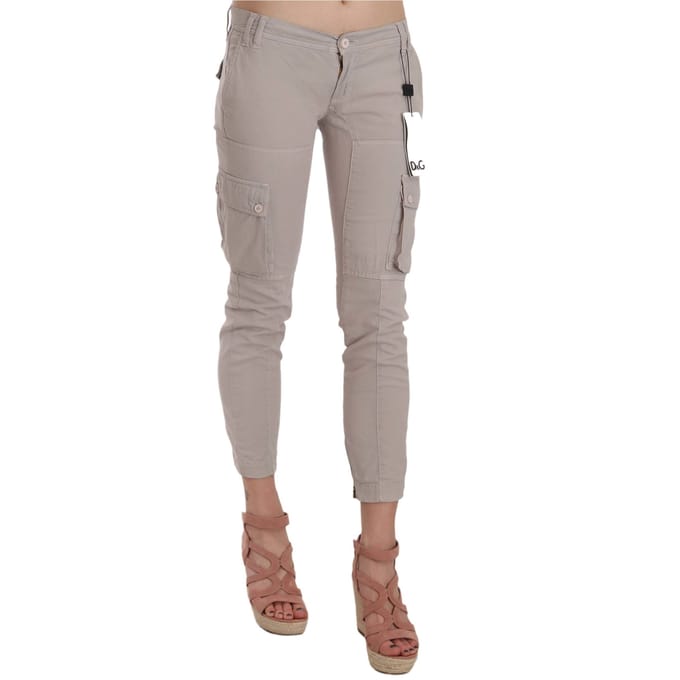 Dolce & Gabbana Casual Fitted Khaki Broeken