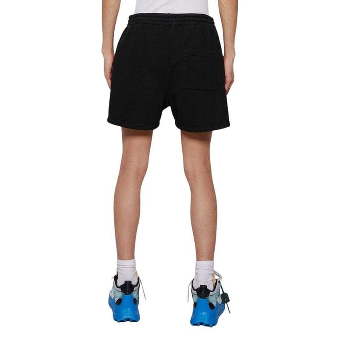Off-White Heren Boekachtige Sweatshorts (Zwart)