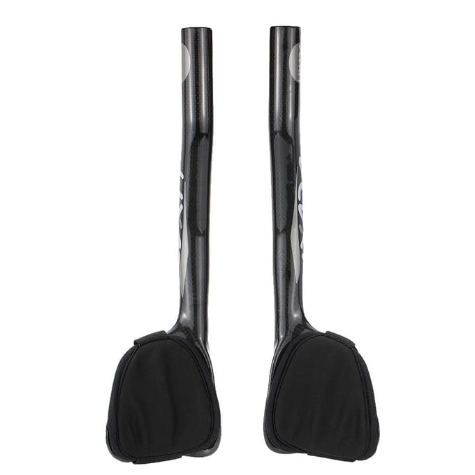 Lixada Carbon Racefiets Fiets Aero Bar Rest Stuur Aerobar 31.8mm grijs