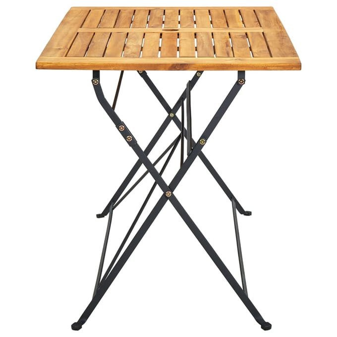 vidaXL - Tuintafel - inklapbaar - 120x70x74 - cm - massief - acaciahout