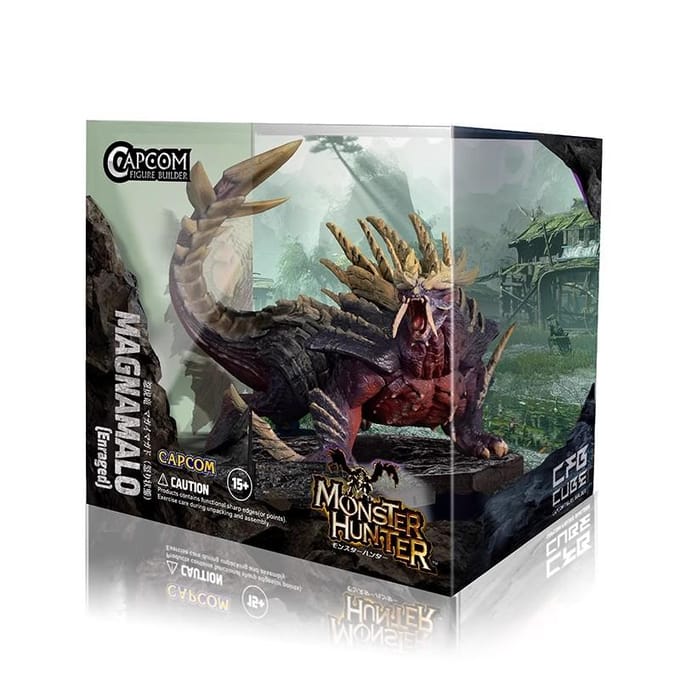 Monster Hunter Équipe de Capture CUBE2 Éclat Cramoisi Valstrax Gore Magala MAGNAMALO Mizutsune Dragon Monstre Modèle Modèle Jouets gray