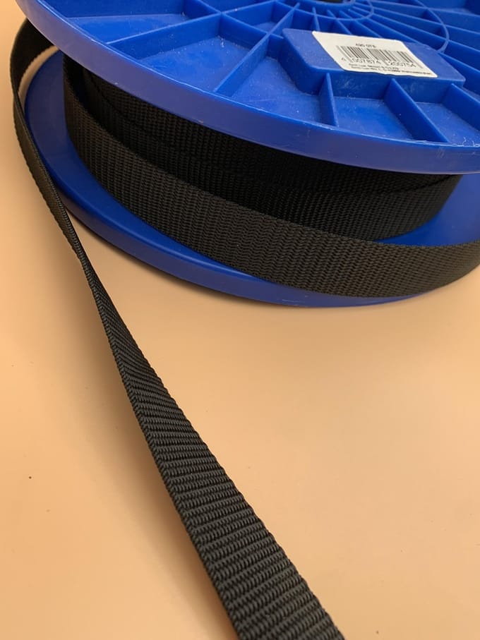 Schermband zwart 5 meter