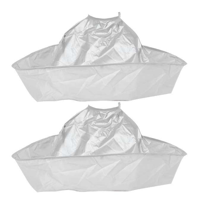 2 stuks Knippen Mantel Ademend Knippen Kapper Cape Cover voor Kapsalon white