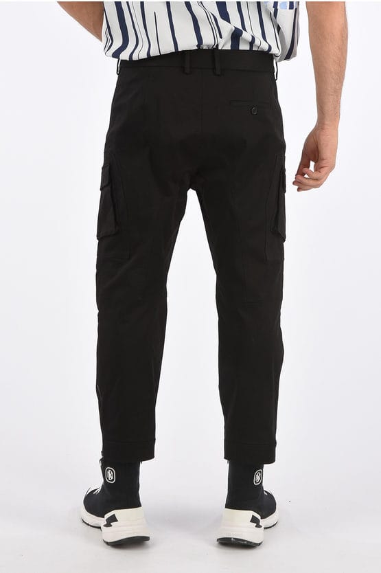 Motocross Ergodynamic Leg Fit Cargo Broek in Zwart