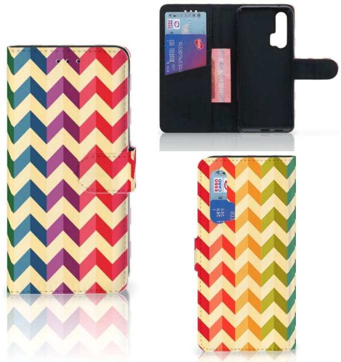 Honor 20 Pro Telefoon Hoesje Zigzag Multi Color