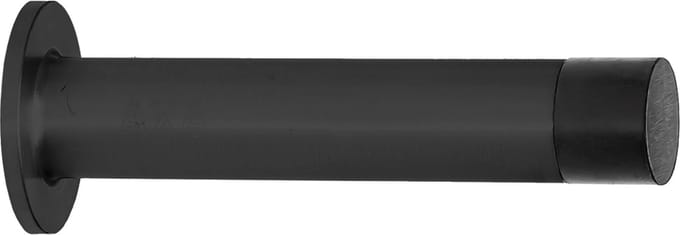 AXA Deurstopper (model WS16) Mat zwart RVS met rubber: Wandmontage.