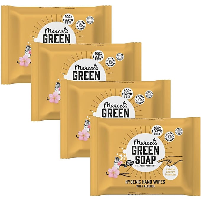 Marcel's Green Soap Hygiënische Handdoekjes Multipack x4