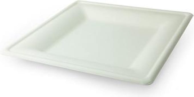 40 st. 40st. Mondial suikerriet bord vierkant - Medium