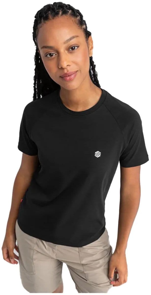 Siroko Eiger T-shirt Met Korte Mouwen Zwart M Vrouw