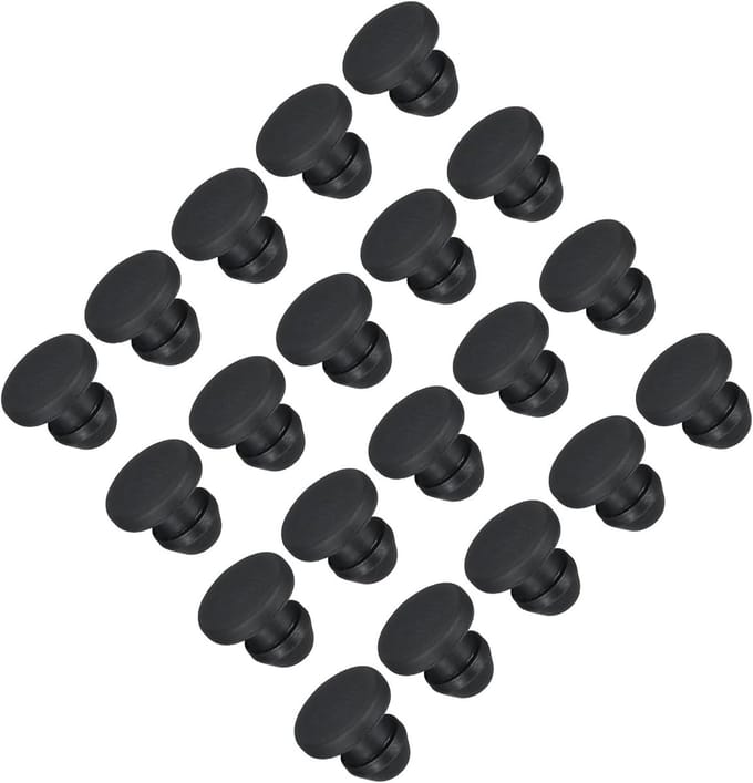 Siliconen Gatstoppers - Rubberen Afsluiters - Paneel Afwerking - Waterdicht Ontwerp - 4.5 mm Diameter