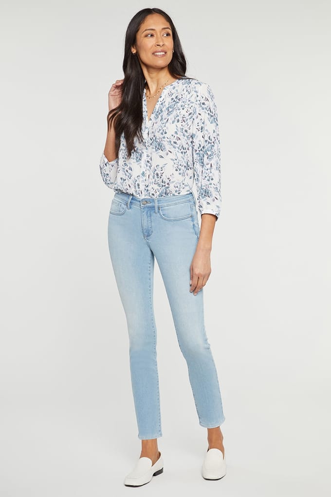 Alina Strakke Jeans Lichtblauw Premium Denim