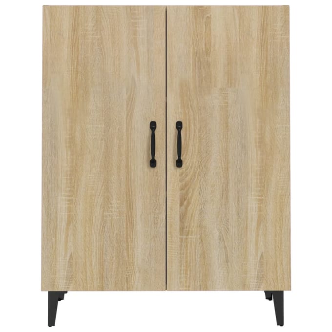 vidaXL - Dressoir - 70x34x90 - cm - bewerkt - hout - sonoma - eikenkleurig