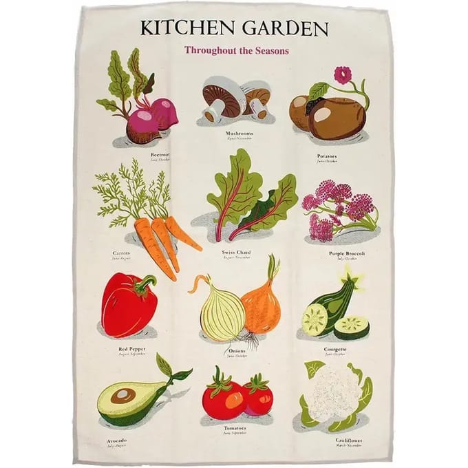 Katoenen theedoek Rex London Kitchen Garden