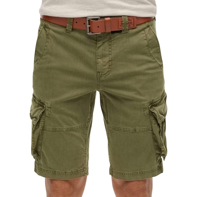Superdry Core Cargo Short Relaxed Pasvorm Groen Grootte: 30
