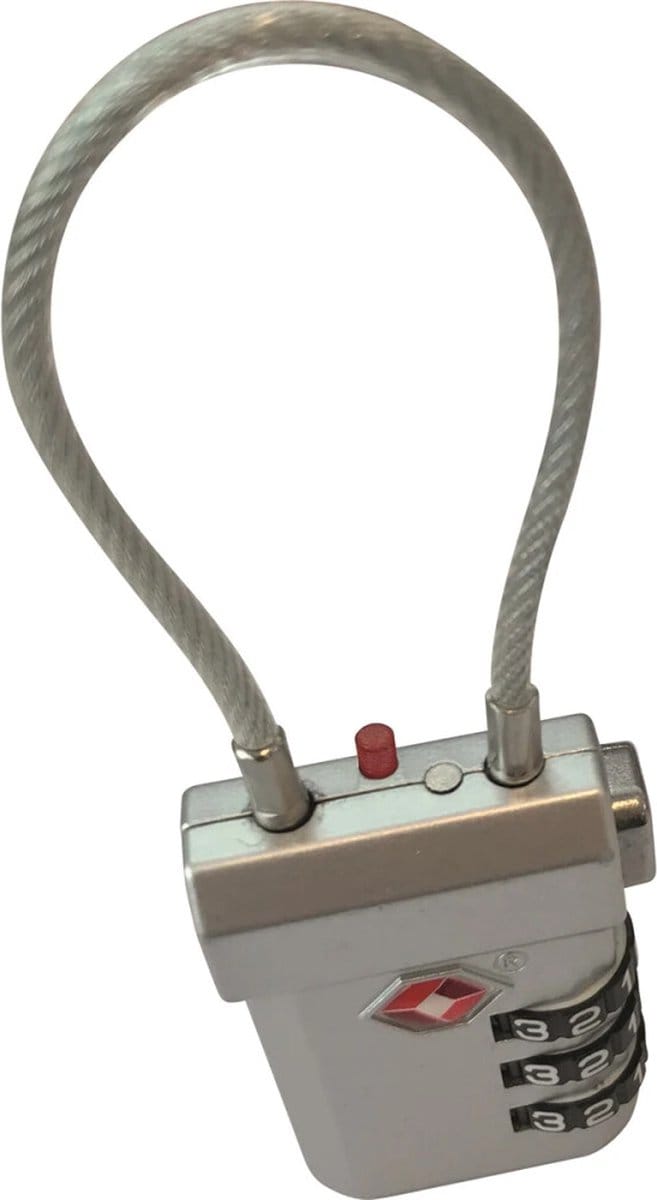 Travelsafe - TSA Kabelslot - Grijs