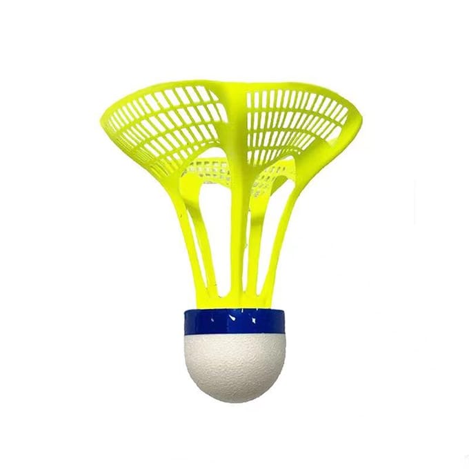 Winddichte Badminton Shuttlecock Bal Windweerstand Training Accessoires Buitensport Meerkleurige Nylon Shuttlecock Bal geel