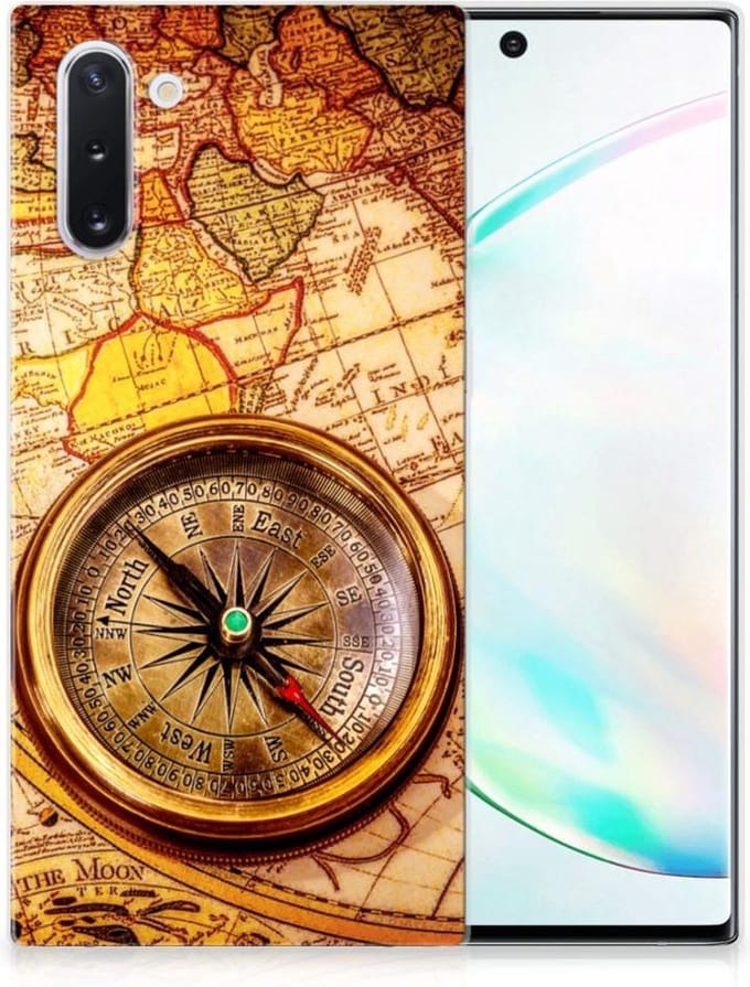 Back Cover voor Samsung Galaxy Note 10 Siliconen Back Cover Kompas