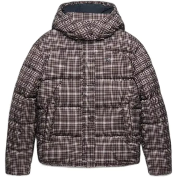 Gepofte jas met ruitprint voor dames Superdry Premium