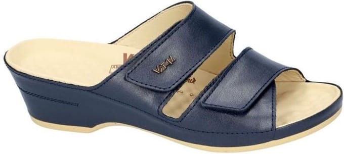 Vital -Dames - blauw donker - slippers & muiltjes - maat 39