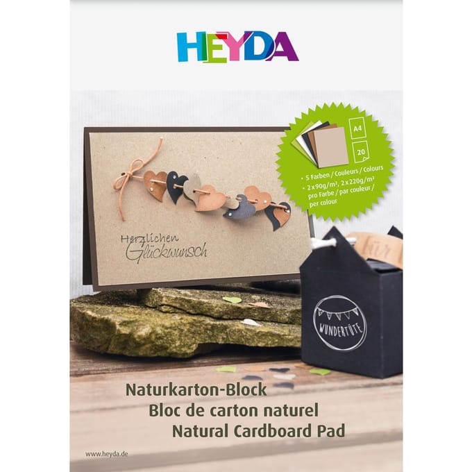 Natuurlijk kartonnen blok - DIN A4
