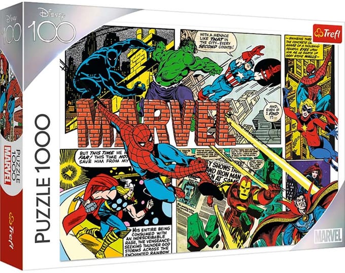 Trefl puzzel 1000 stukjes Avengers Disney 100 - legpuzzel Marvel.