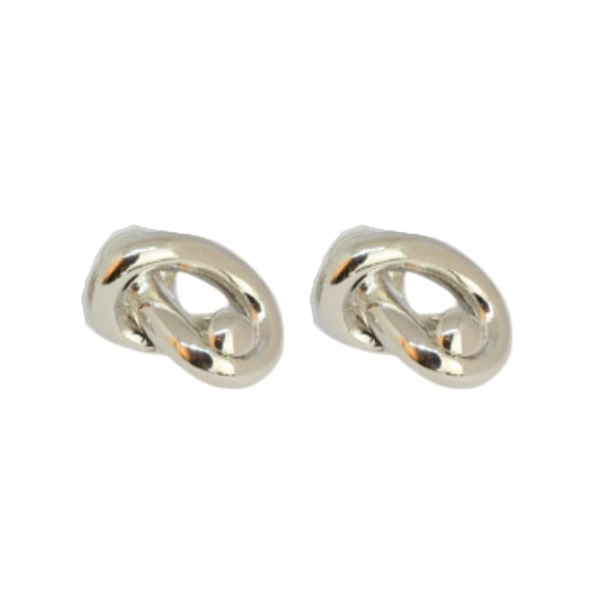Silver Knot Earrings