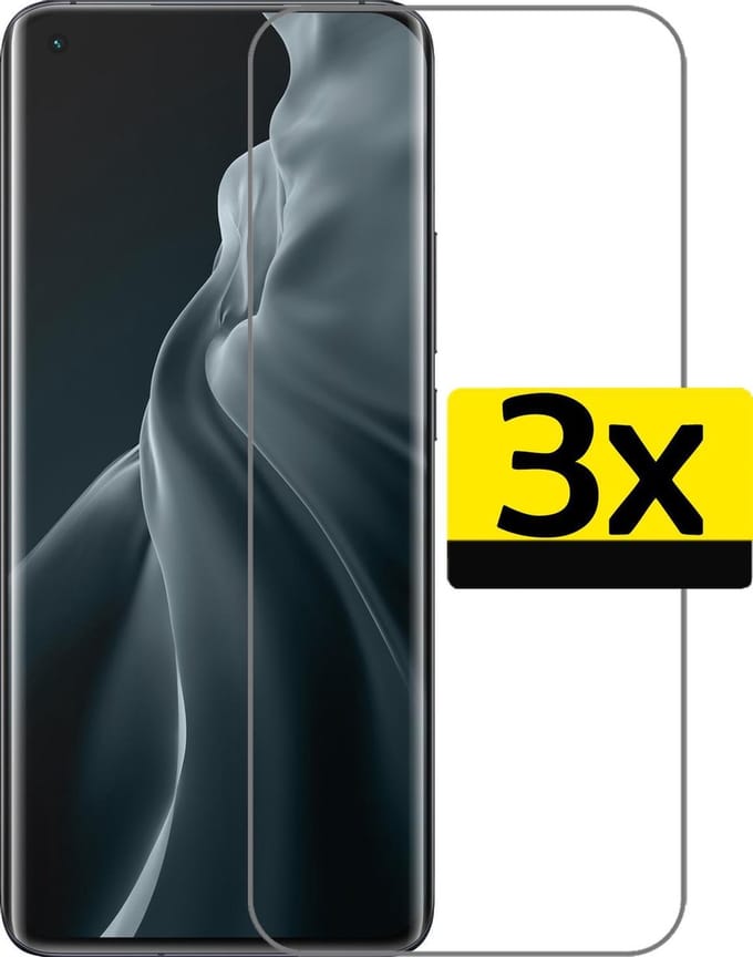 Screenprotector - Geschikt voor Xiaomi Mi 11 - 3 Stuks - Extra Sterk - Beschermglas - Gehard Glas - Tempered Glass - Screen Protector