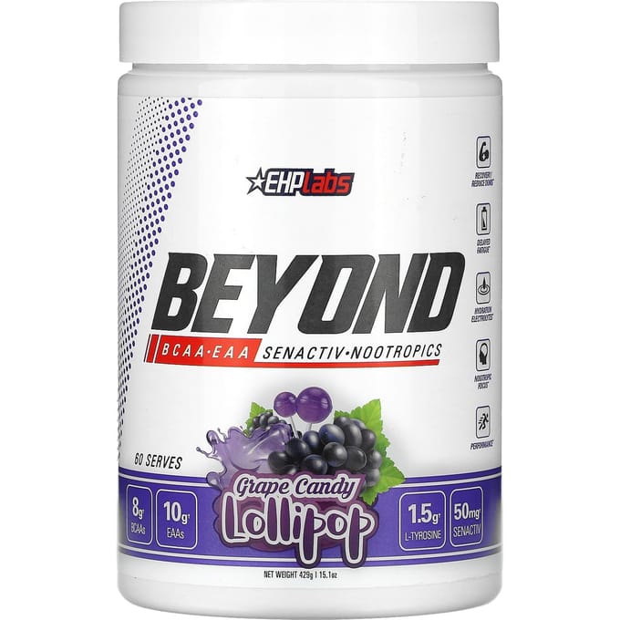 EHPlabs, Beyond BCAA + EAA, Sucette Bonbon Raisin, 15,1 oz (429 g)
