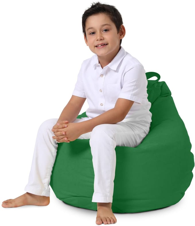 Xoft Living - Kids Pear - Zitzak - Groen - Waterafstotend - Kinderstoel
