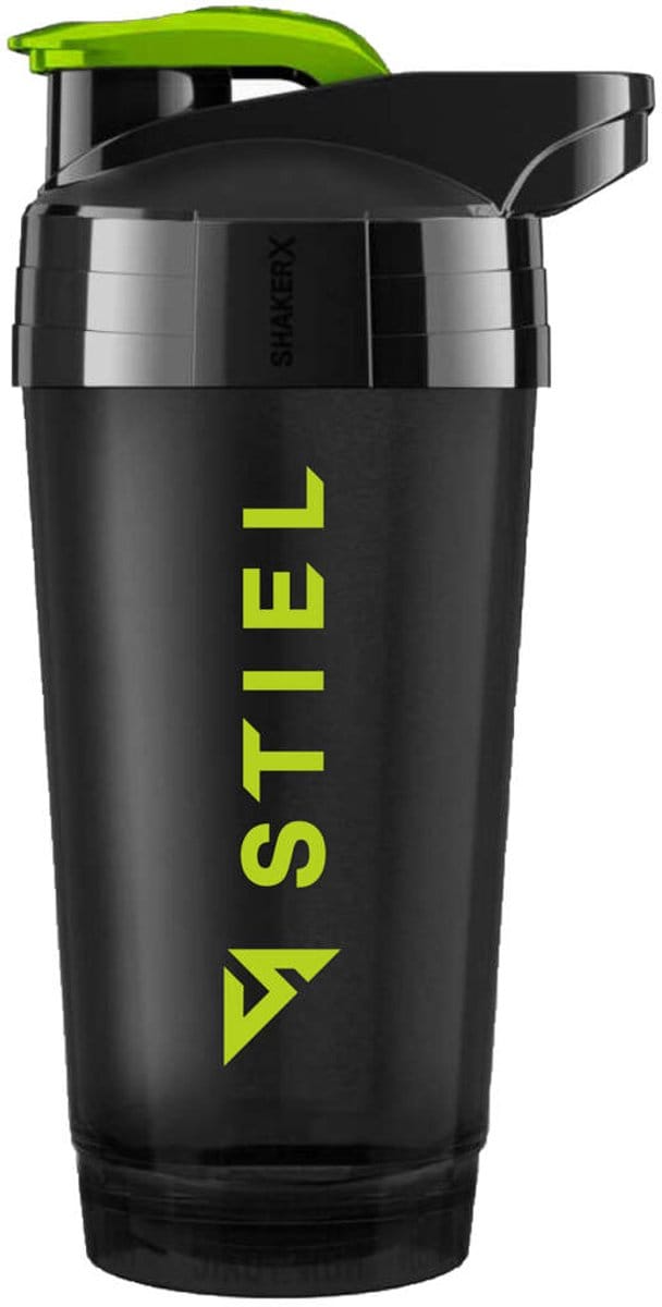 Stiel ShakerX - 700ml - BPA vrij - Zwart met limoengroen