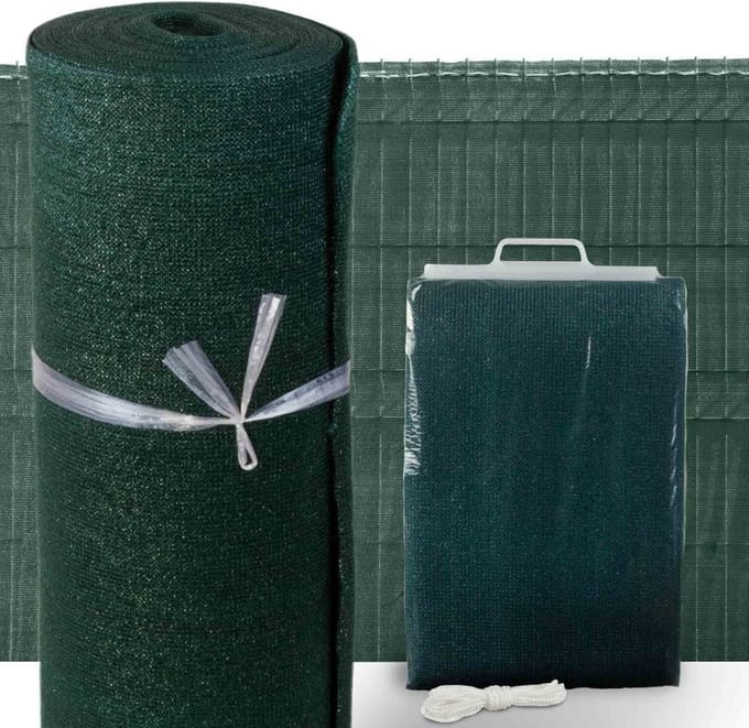 Hanse® Tuinscherm privacy scherm - 5 mtr lang, 180cm hoog - groen