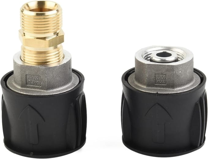 Rosfix Adapter voor Click Slangen – Aansluiting Slangen Karcher K2-K7 | Click Connect Systeem | M22x1,5mm schroefdraad